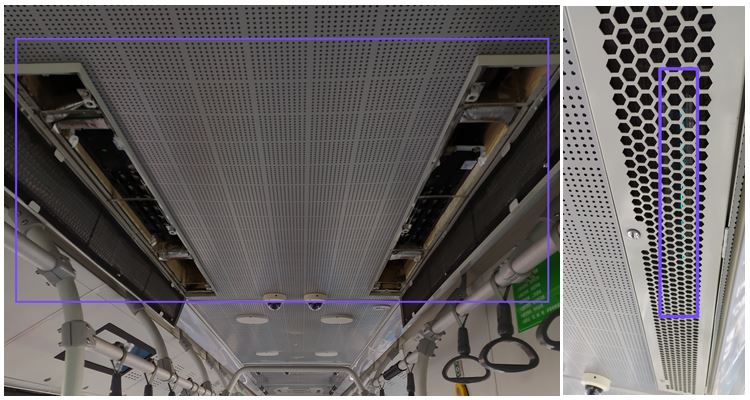 The installation position of the bus air filter